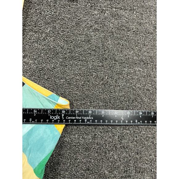 Torrid Midi Sun Dress Womens Size 0 (L) Green Multi Geometric Sleeveless - Picture 6 of 8